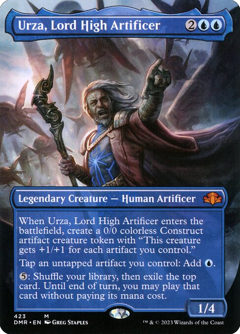 DMR: Urza, Lord High Artificer (Borderless) (Foil)