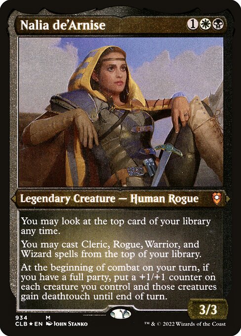 CLB: Nalia de'Arnise (Display Commander) - Thick Stock
