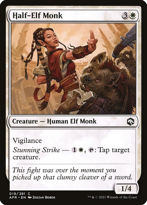 AFR: Half-Elf Monk (Foil)