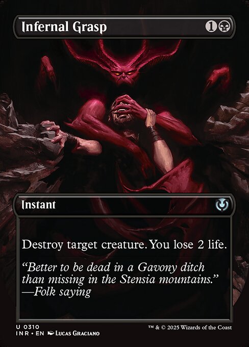 INR: Infernal Grasp (Borderless) (Foil)