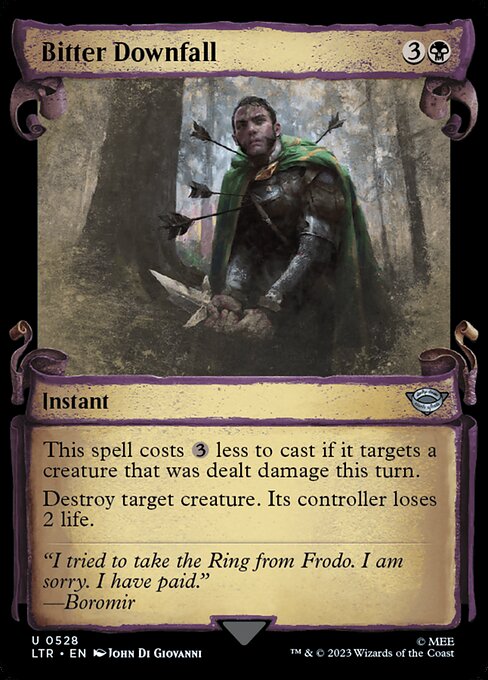 LTR: Bitter Downfall (Showcase Scrolls) (Foil)