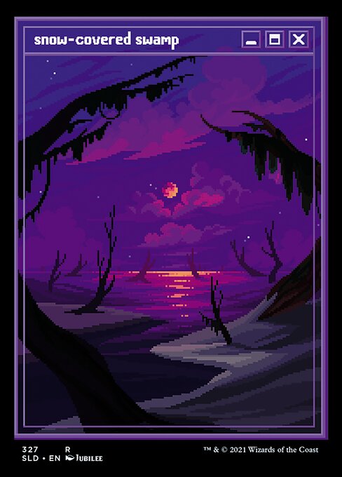 SLD: Snow-Covered Swamp (PixelSnowLands.jpg) (Foil Etched)