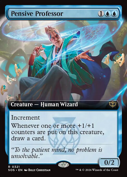 SOS: Pensive Professor (Extended Art) (Foil)