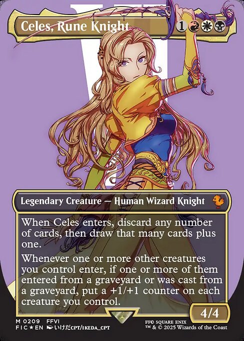 FIC: Celes, Rune Knight (Borderless) (Surge Foil)