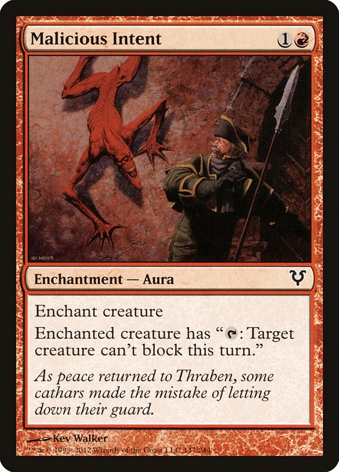 AVR: Malicious Intent