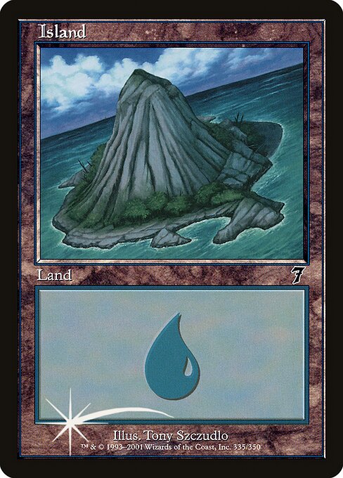 7ED: Island (335) (Foil)