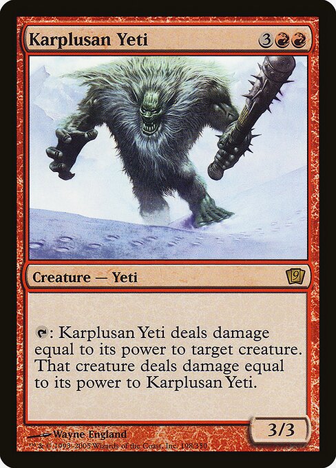 9ED: Karplusan Yeti (Foil)