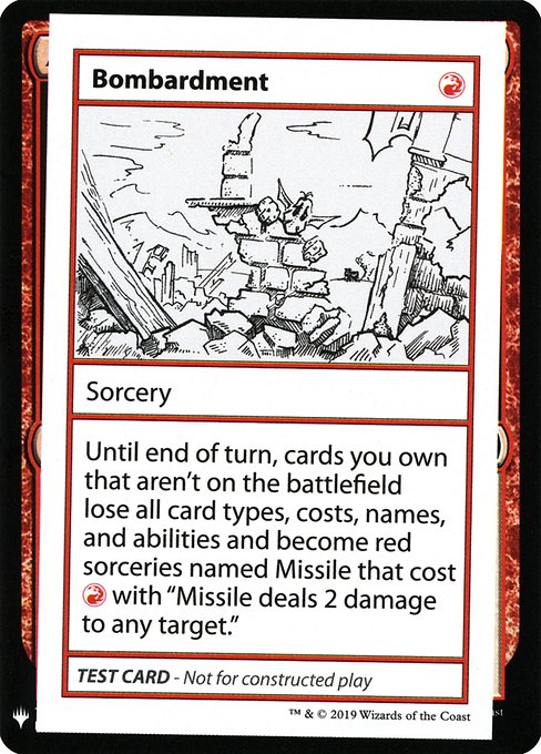 CMB1: Bombardment
