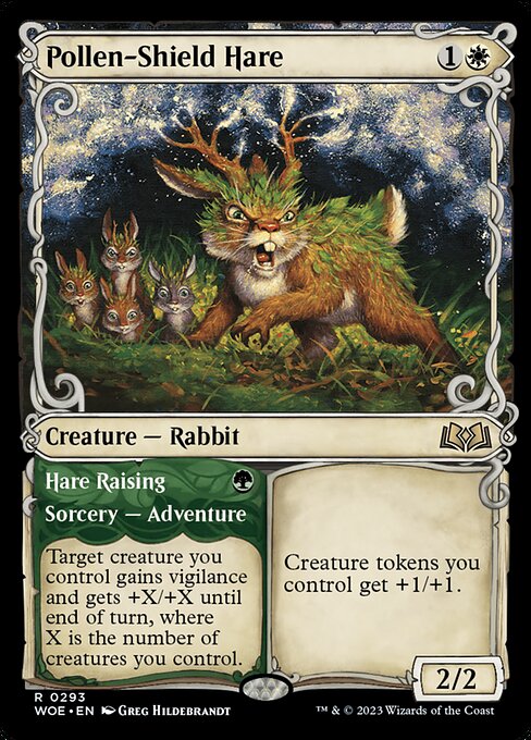 WOE: Pollen-Shield Hare (Showcase) (Foil)