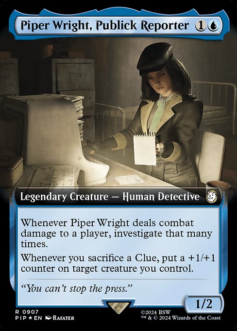 PIP: Piper Wright, Publick Reporter (Extended Art) (Surge Foil)