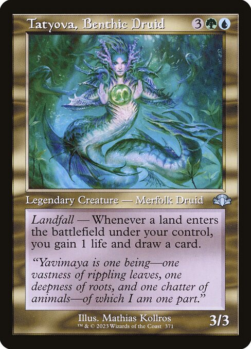 DMR: Tatyova, Benthic Druid (Retro Frame) (Foil)