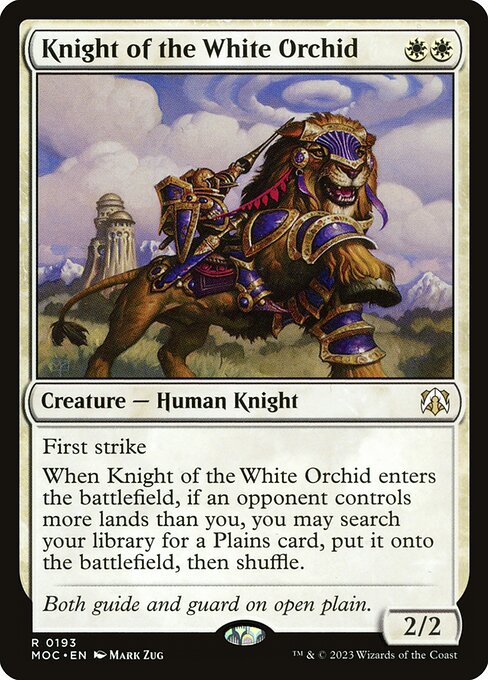 MOC: Knight of the White Orchid
