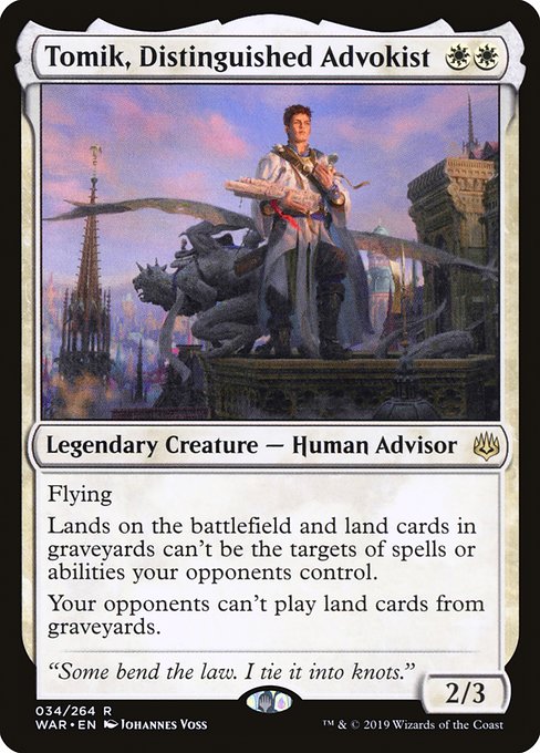WAR: Tomik, Distinguished Advokist