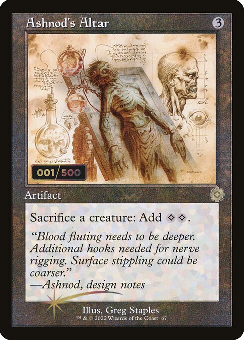 BRR: Ashnod's Altar (Schematic) (Serial Numbered) (Foil)