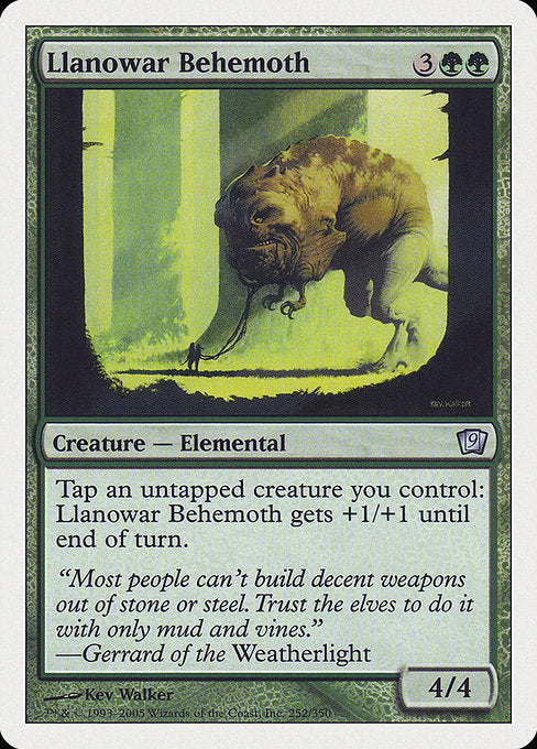 9ED: Llanowar Behemoth