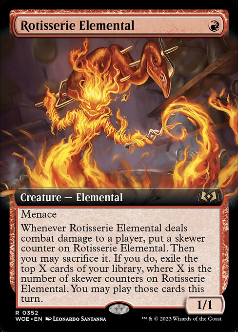 WOE: Rotisserie Elemental (Extended Art) (Foil)