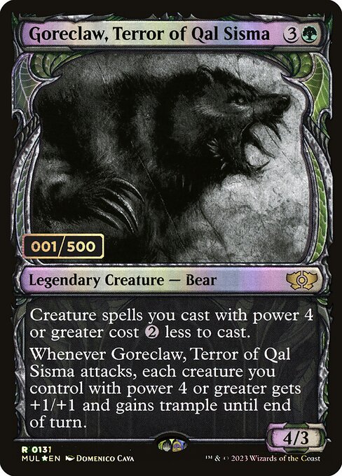 MUL: Goreclaw, Terror of Qal Sisma (Serial Numbered) (Foil)