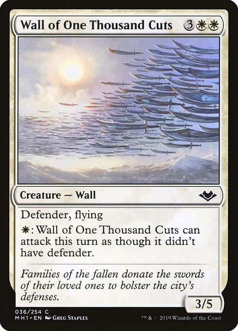 MH1: Wall of One Thousand Cuts (Foil)