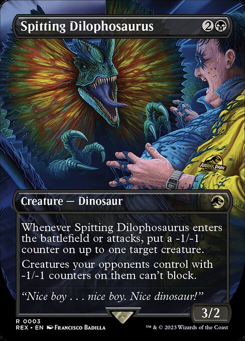 REX: Spitting Dilophosaurus (Borderless)