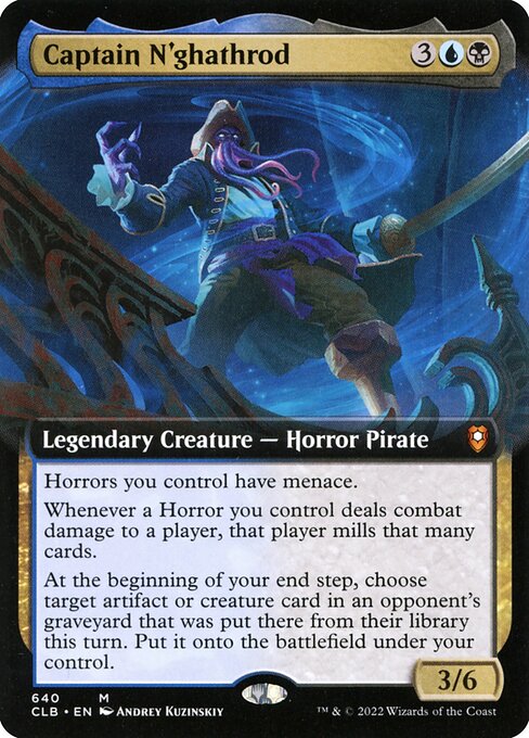 CLB: Captain N'ghathrod (Extended Art) (Foil)