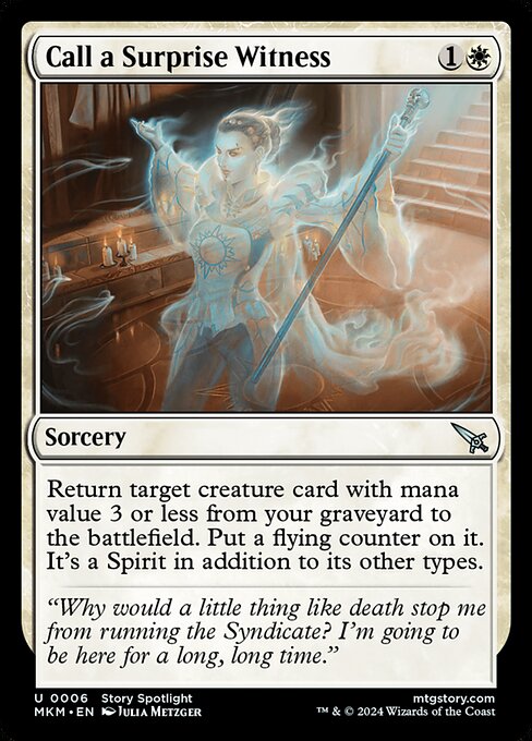 MKM: Call a Surprise Witness (Foil)