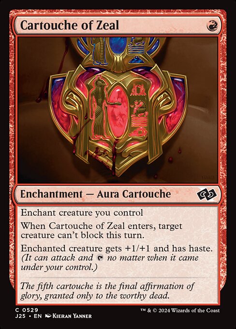 J25: Cartouche of Zeal