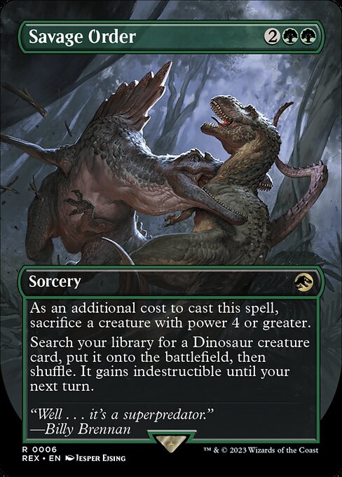 REX: Savage Order (Borderless)