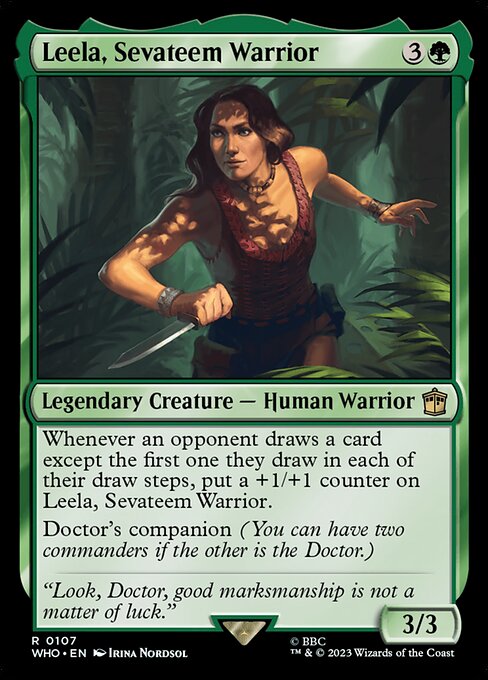 WHO: Leela, Sevateem Warrior (Foil)