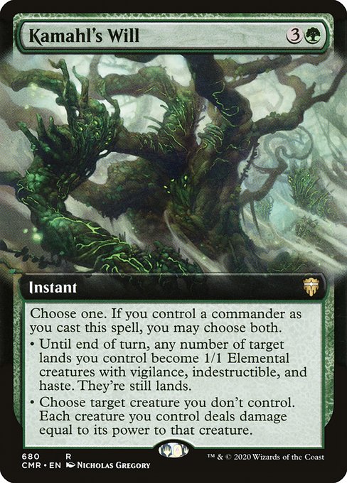CMR: Kamahl's Will (Extended Art) (Foil)