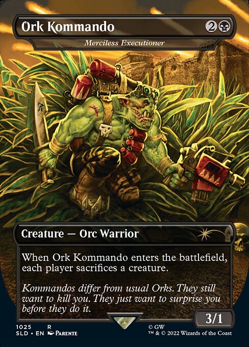 SLD: Ork Kommando - Merciless Executioner (Borderless) (Foil)