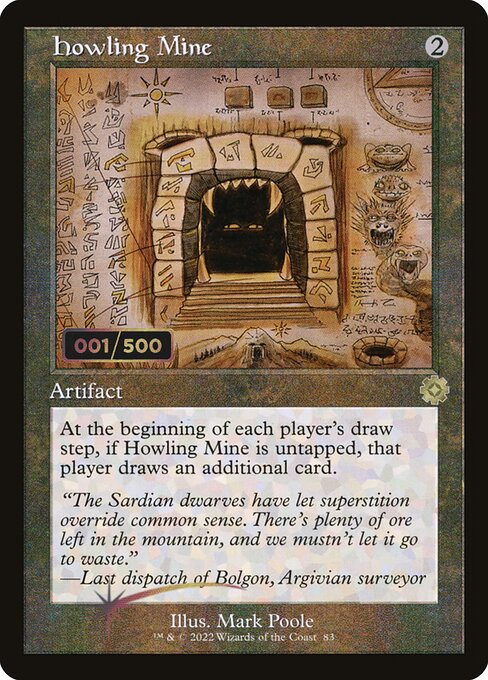 BRR: Howling Mine (Schematic) (Serial Numbered) (Foil)