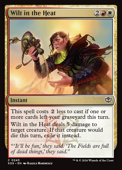 SOS: Wilt in the Heat (Foil)