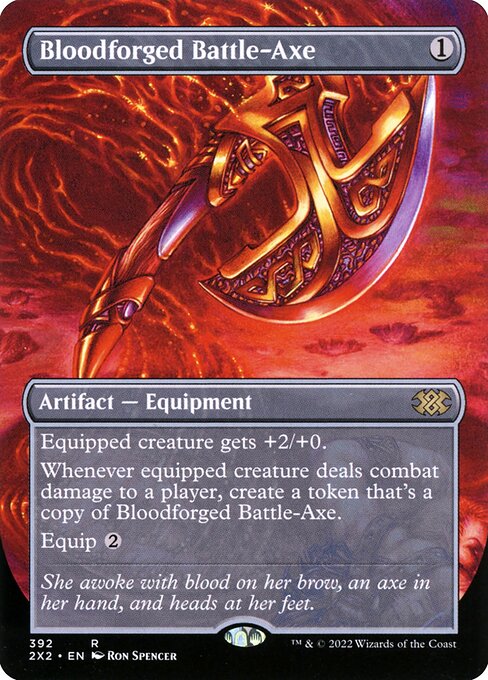 2X2: Bloodforged Battle-Axe (Borderless)