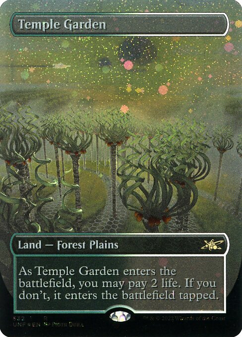 UNF: Temple Garden (Borderless) (Galaxy Foil)