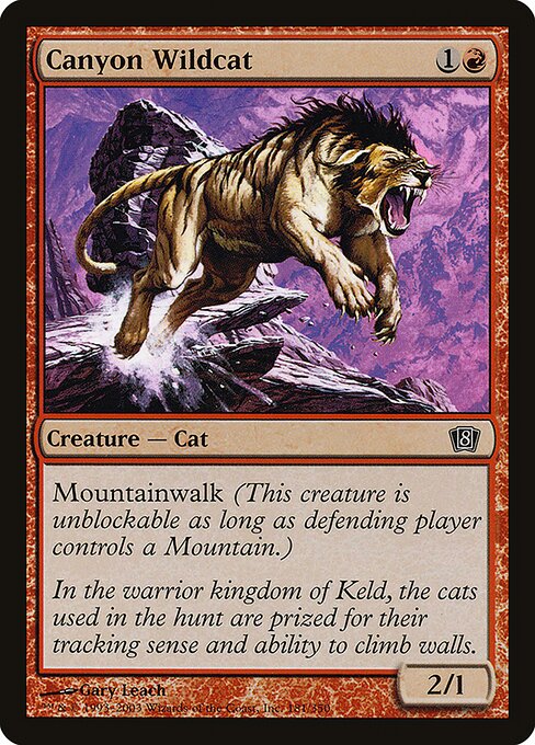 8ED: Canyon Wildcat (Foil)