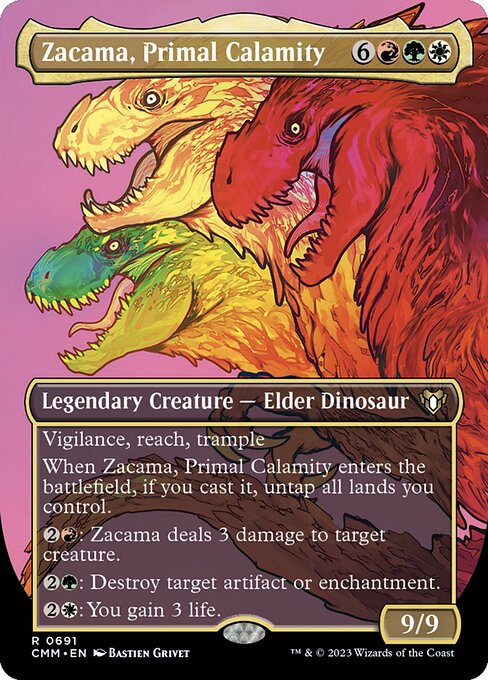 CMM: Zacama, Primal Calamity (Borderless) (Foil)