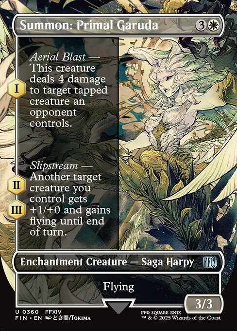 FIN: Summon: Primal Garuda (Borderless) (Foil)
