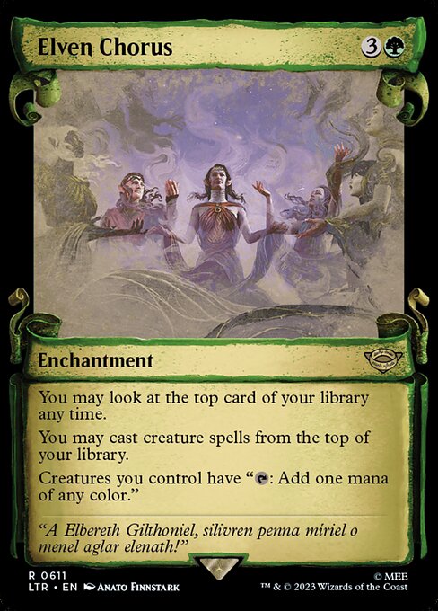 LTR: Elven Chorus (Showcase Scrolls) (Foil)