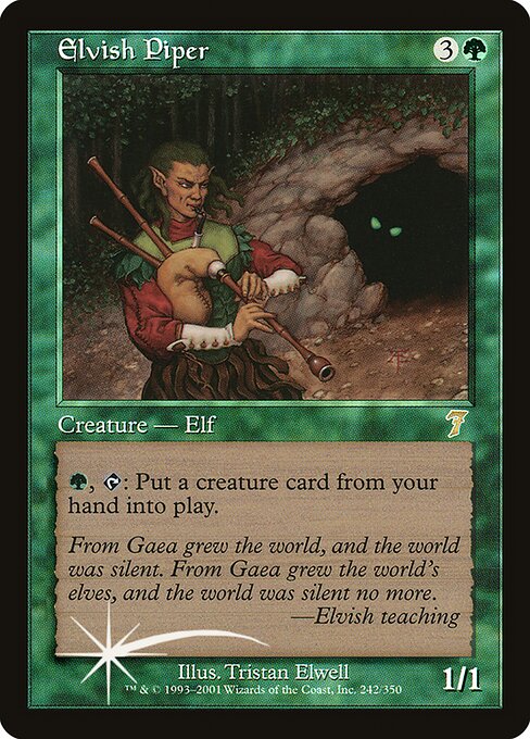 7ED: Elvish Piper (Foil)