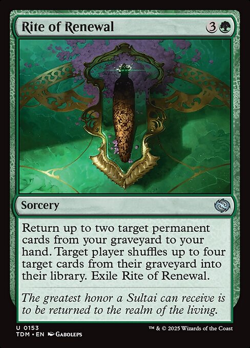 TDM: Rite of Renewal (Foil)