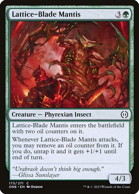 ONE: Lattice-Blade Mantis