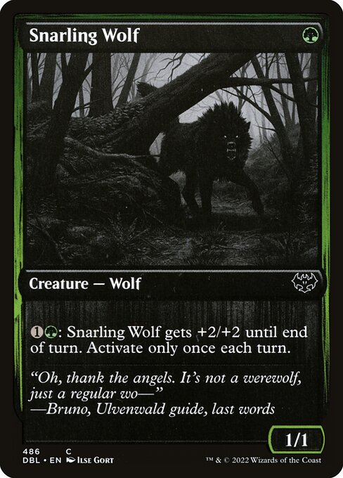 DBL: Snarling Wolf (486) (Foil)