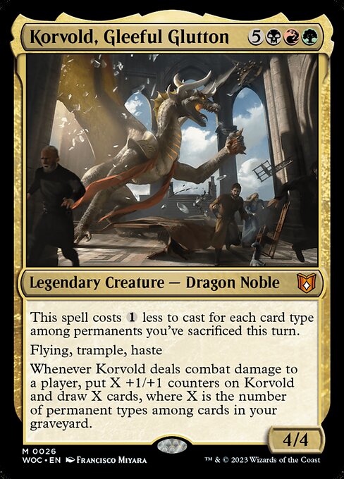 WOC: Korvold, Gleeful Glutton (Foil)