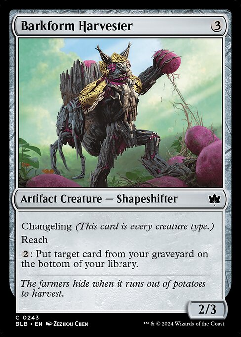 BLB: Barkform Harvester