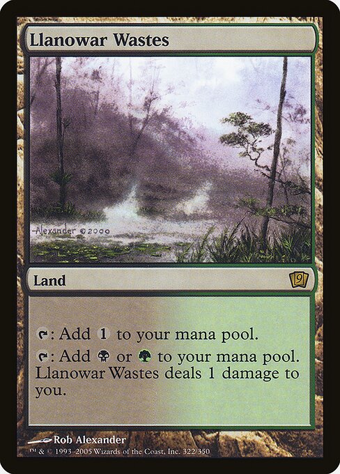 9ED: Llanowar Wastes (Foil)