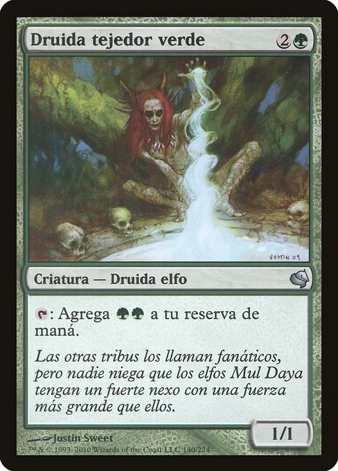 PS11: Greenweaver Druid (Spanish) - "Druida tejedor verde"