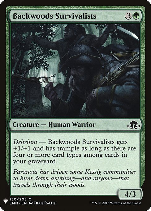 PLST: Backwoods Survivalists