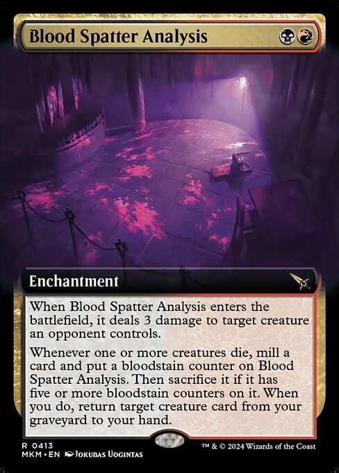MKM: Blood Spatter Analysis (Extended Art) (Foil)