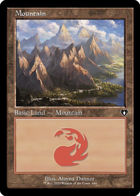 CMM: Mountain (446) (Retro Frame) (Foil)