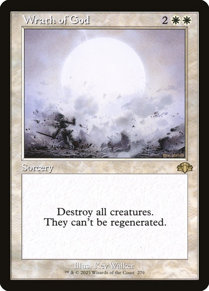 Wrath of God (Retro Frame) [Foil] :: DMR